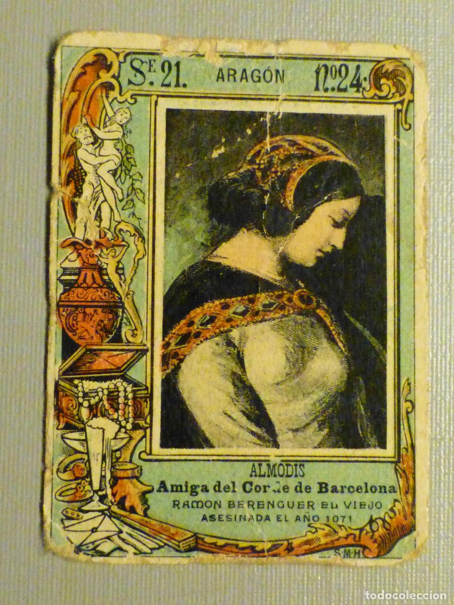 Colecionismo Cromos antigos: FOTOTIPIA CERILLAS SERIE 21 - N&ordm; 24 - Almodis - Amiga del Conde de Barcelona