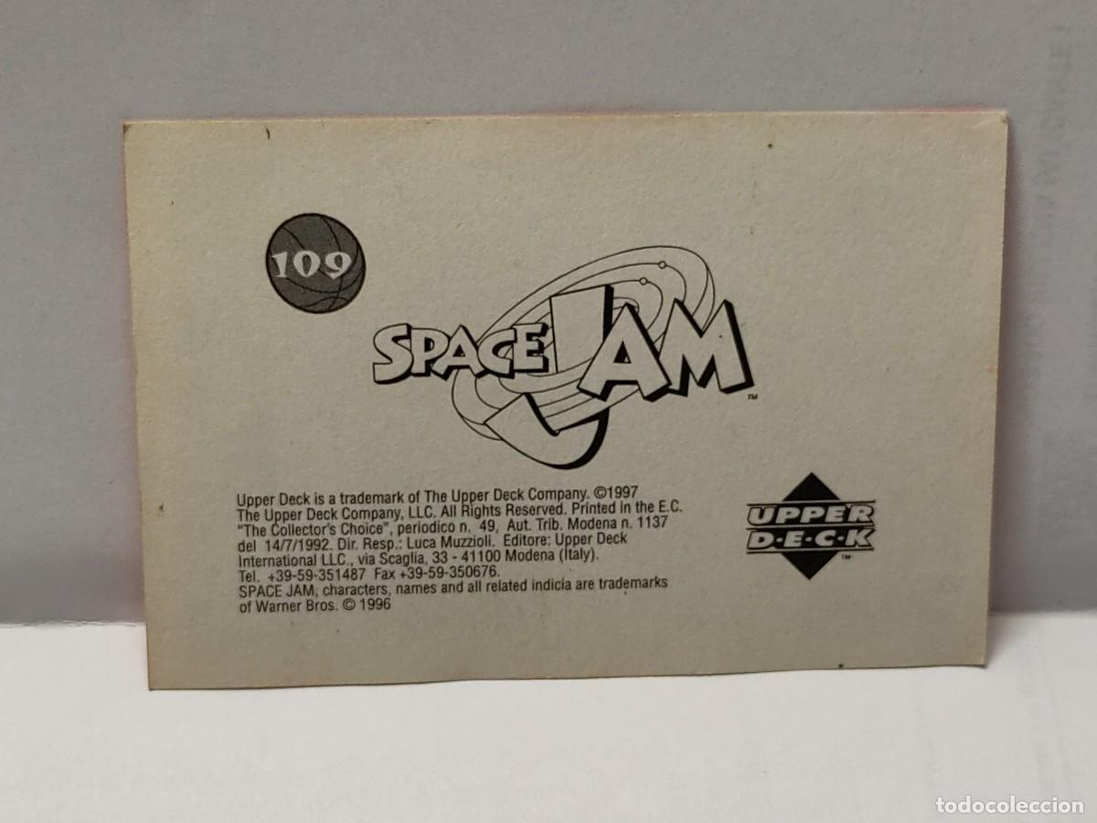 Coleccionismo cromos antiguos: Cromo- SPACE JAM -EDICIONES UPPER DECK 1997 - n&deg; 109 no pegado - Foto 2