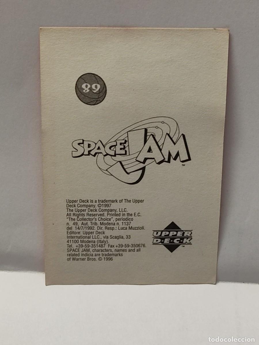 Coleccionismo cromos antiguos: Cromo- SPACE JAM -EDICIONES UPPER DECK 1997 - n&deg; 89 no pegado - Foto 2