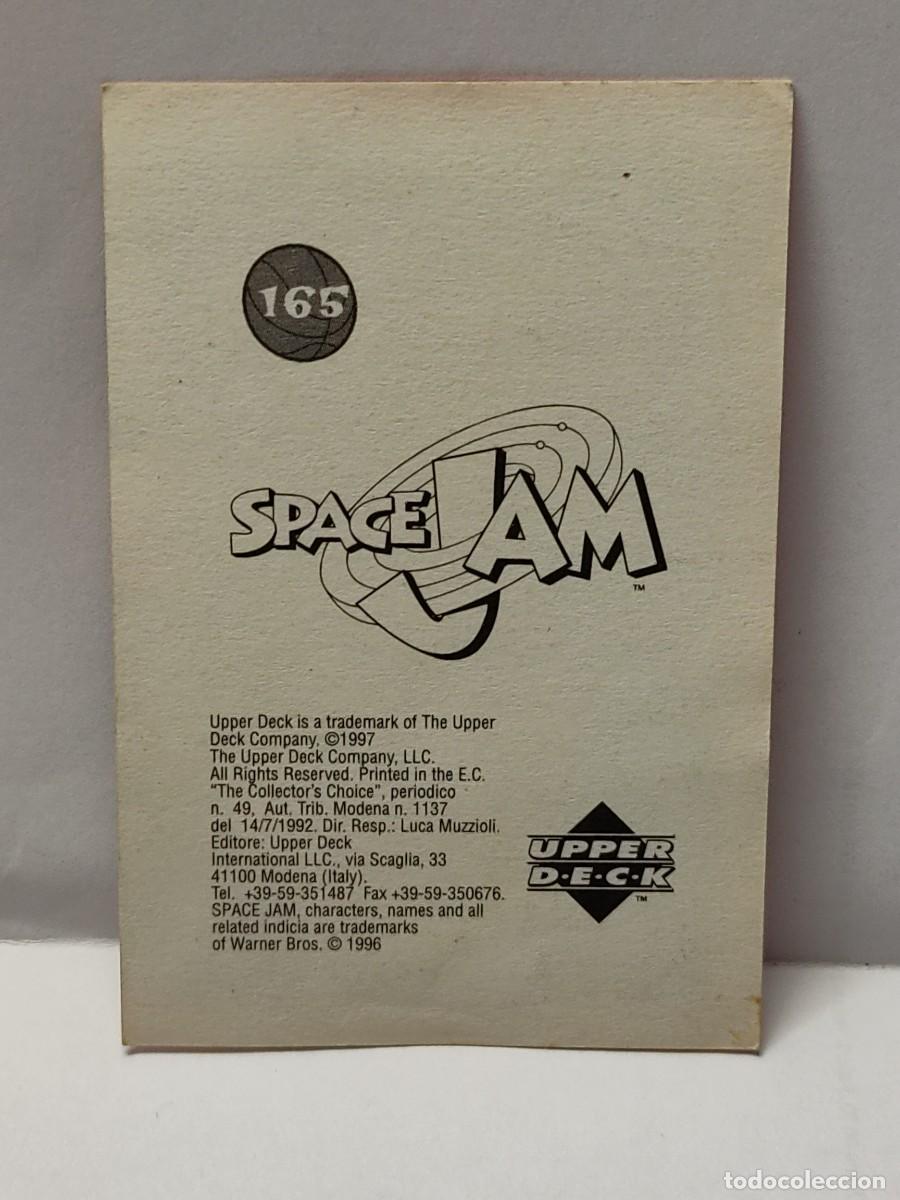 Coleccionismo cromos antiguos: Cromo- SPACE JAM -EDICIONES UPPER DECK 1997 - n&deg; 165 no pegado - Foto 2