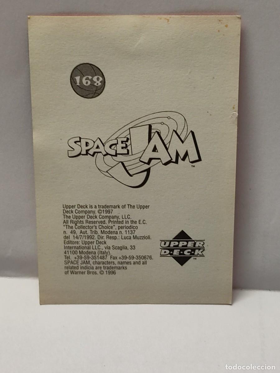 Coleccionismo cromos antiguos: Cromo- SPACE JAM -EDICIONES UPPER DECK 1997 - n&deg; 168 no pegado - Foto 2