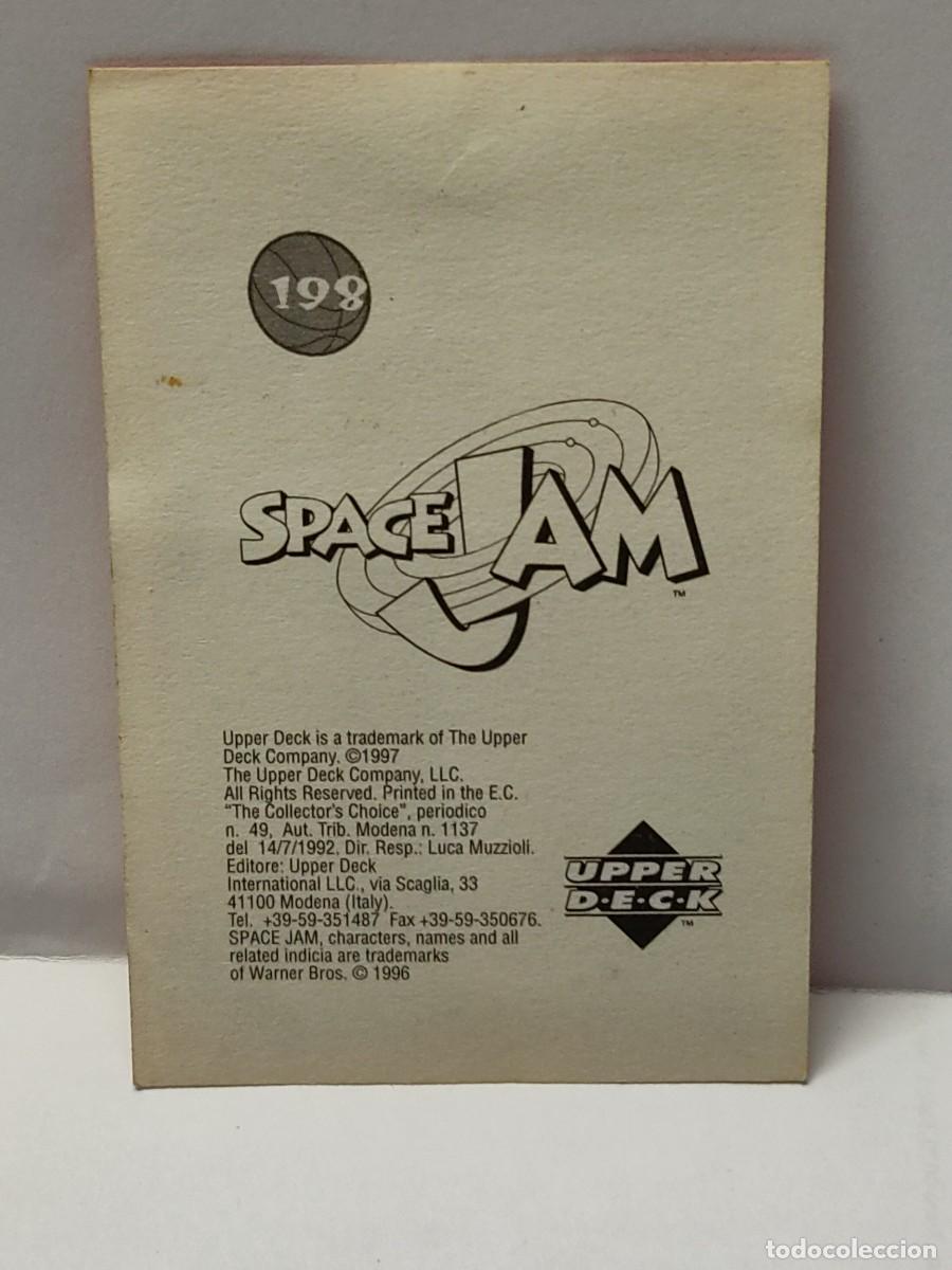 Coleccionismo cromos antiguos: Cromo- SPACE JAM -EDICIONES UPPER DECK 1997 - n&deg; 198 no pegado - Foto 2