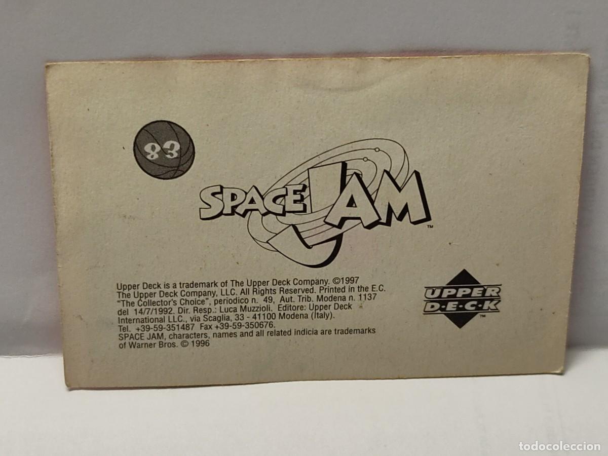 Coleccionismo cromos antiguos: Cromo- SPACE JAM -EDICIONES UPPER DECK 1997 - n&deg; 83 no pegado - Foto 2