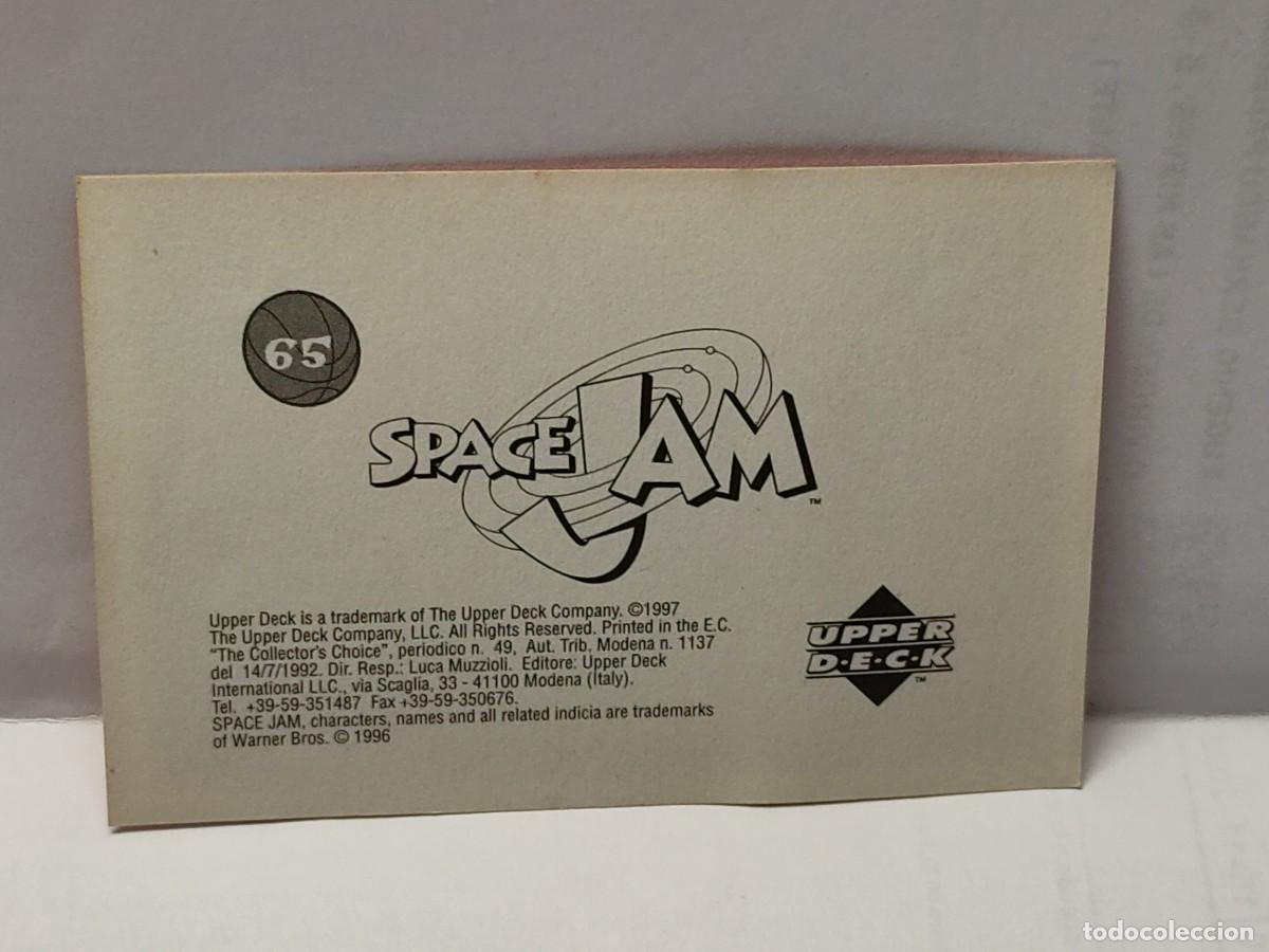 Coleccionismo cromos antiguos: Cromo- SPACE JAM -EDICIONES UPPER DECK 1997 - n&deg; 65 no pegado - Foto 2