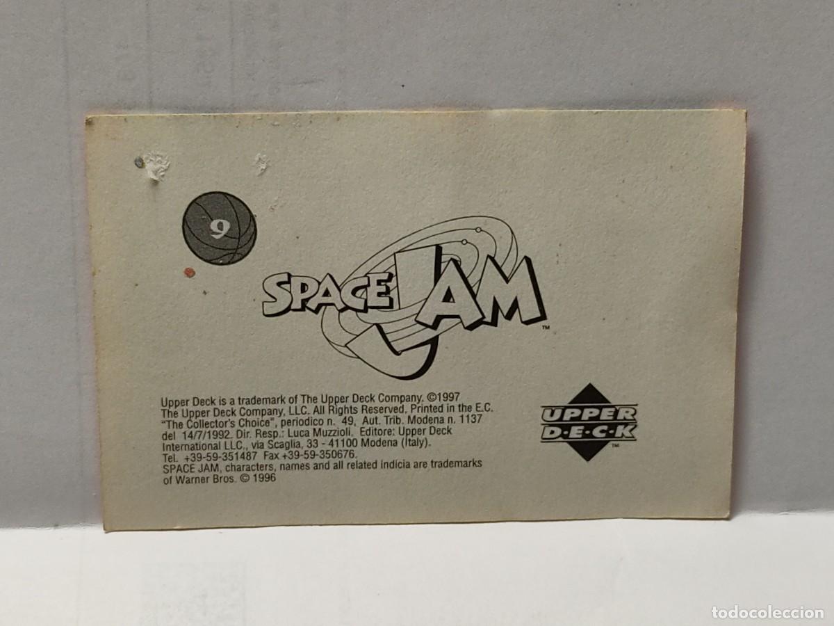 Coleccionismo cromos antiguos: Cromo- SPACE JAM -EDICIONES UPPER DECK 1997 - n&deg; 9 no pegado - Foto 2