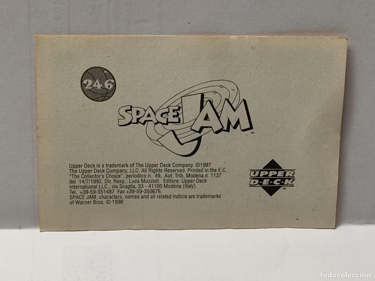 Coleccionismo cromos antiguos: Cromo- SPACE JAM -EDICIONES UPPER DECK 1997 - n&deg; 246 no pegado - Foto 2