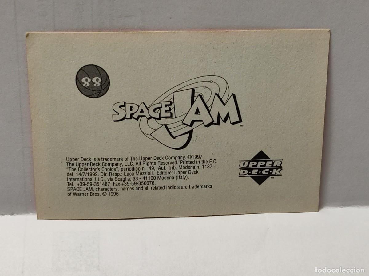 Coleccionismo cromos antiguos: Cromo- SPACE JAM -EDICIONES UPPER DECK 1997 - n&deg; 88 no pegado - Foto 2