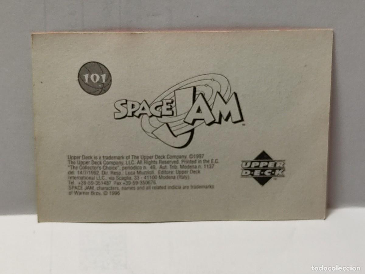 Coleccionismo cromos antiguos: Cromo- SPACE JAM -EDICIONES UPPER DECK 1997 - n&deg; 101 no pegado - Foto 2