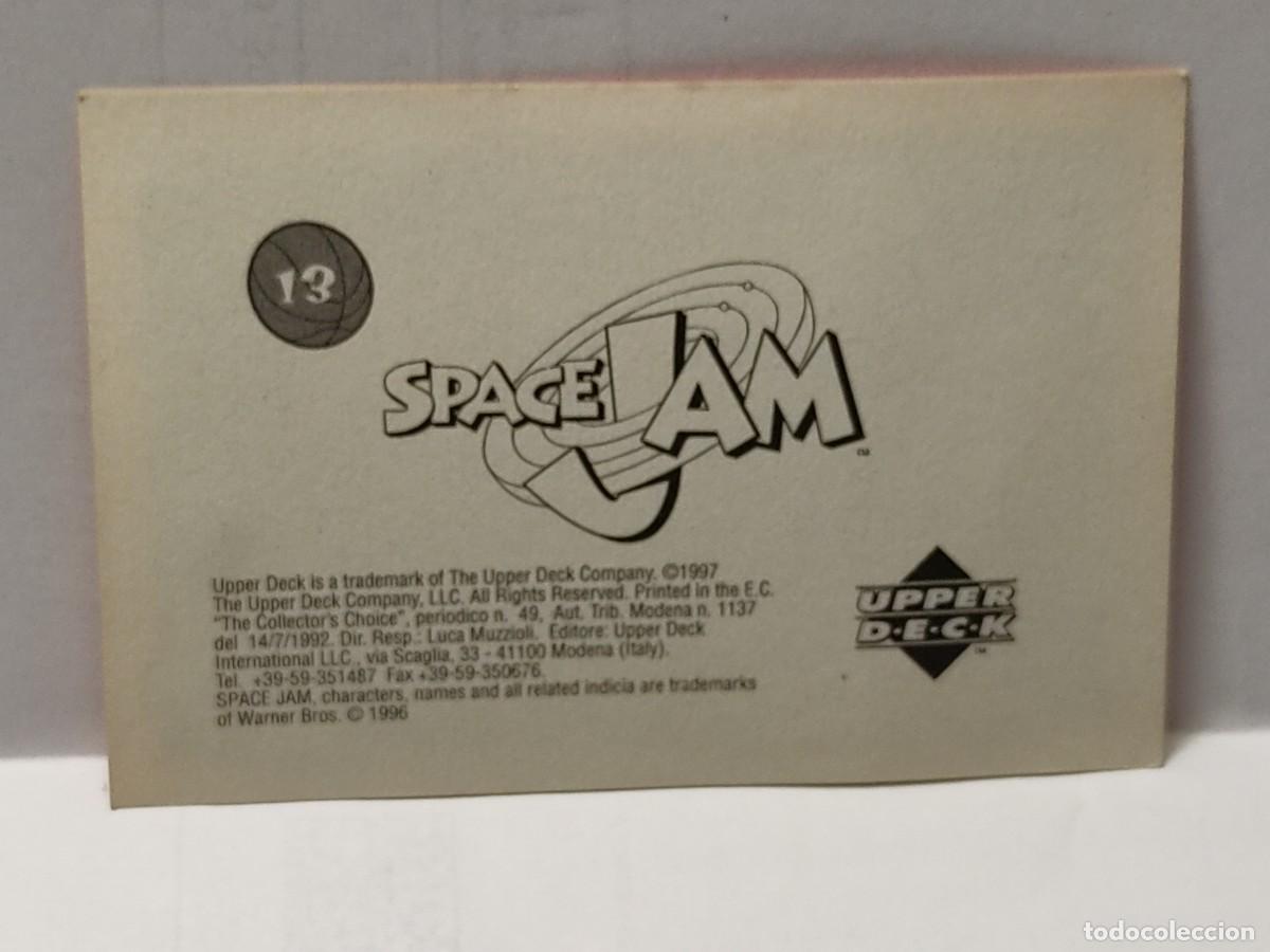 Coleccionismo cromos antiguos: Cromo SPACE JAM - UPPER DECK 1997 - n&deg; 13 no pegado - Foto 2