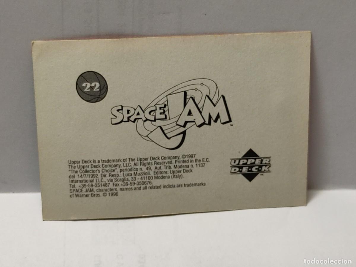 Coleccionismo cromos antiguos: Cromo SPACE JAM - UPPER DECK 1997 - n&deg; 22 no pegado - Foto 2