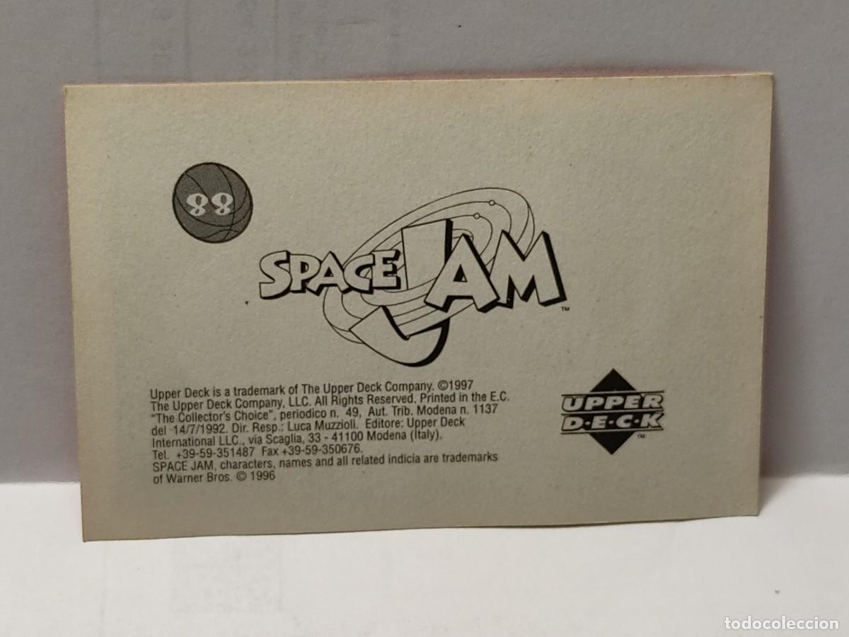 Coleccionismo cromos antiguos: Cromo SPACE JAM - UPPER DECK 1997 - n&deg; 88 no pegado - Foto 2