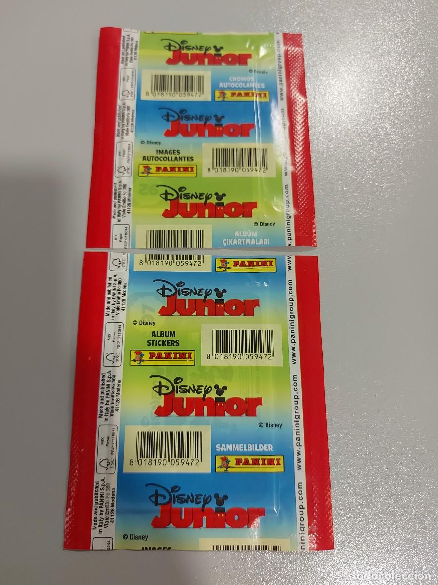 Coleccionismo cromos antiguos: 2 sobres de cromos sin abrir disney junior - Foto 2