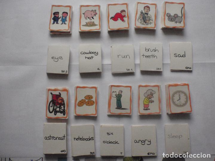 Coleccionismo cromos antiguos: LOTE 466 Cromos tarjetas de IM&Aacute;GENES PARA APRENDER INGL&Eacute;S