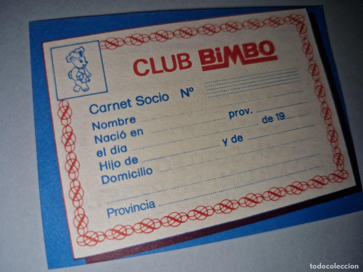 Coleccionismo Cromos antiguos: CROMO MUESTRA PARA EL CLUB BIMBO