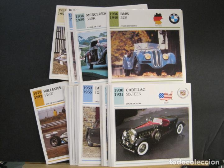 Coleccionismo Cromos antiguos: COCHES-AUTOS DE COLECCION-COLECCION DE 120 FICHAS-VER FOTOS-(K-8971)