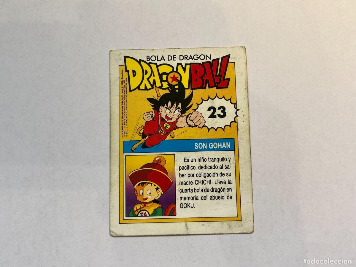 Coleccionismo cromos antiguos: Cromo Dragon Ball Ediciones Este - n&ordm; 23 Son Gohan - Foto 2