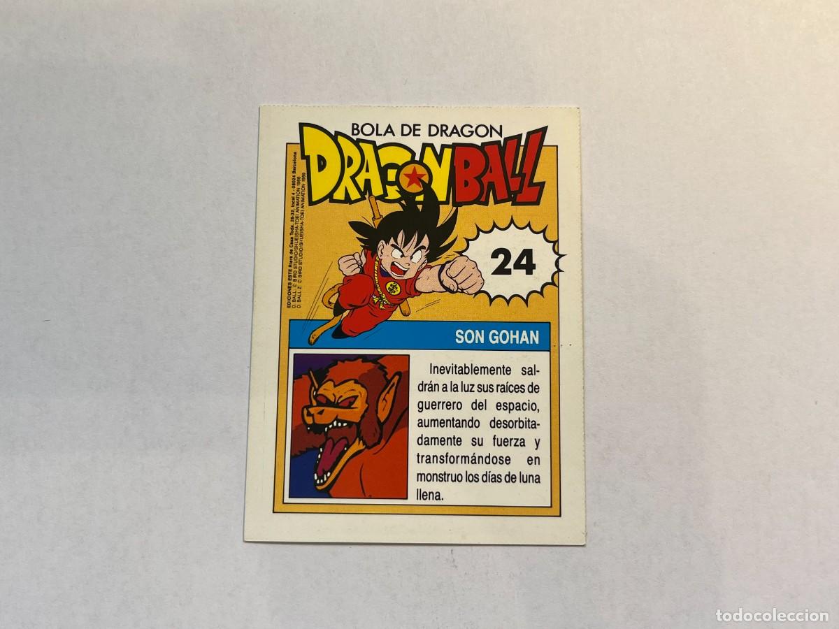 Coleccionismo cromos antiguos: Cromo Dragon Ball Ediciones Este - n&ordm; 24 Son Gohan - Foto 2
