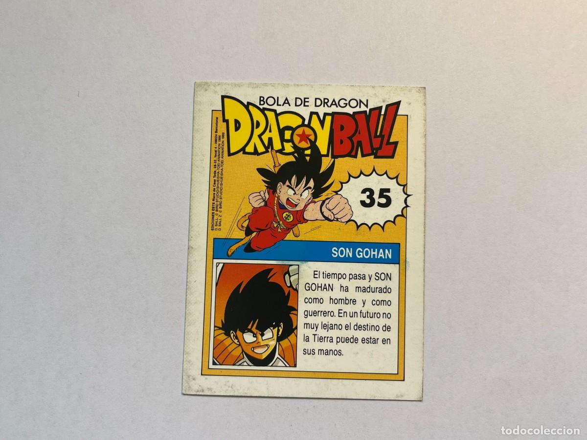 Coleccionismo cromos antiguos: Cromo Dragon Ball Ediciones Este - n&ordm; 35 Son Gohan - Foto 2