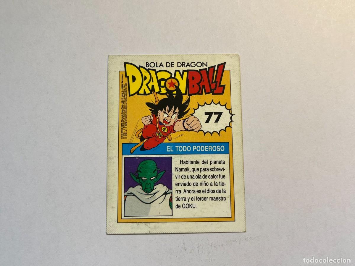 Coleccionismo cromos antiguos: Cromo Dragon Ball Ediciones Este - n&ordm; 77 El Todo Poderoso - Foto 2
