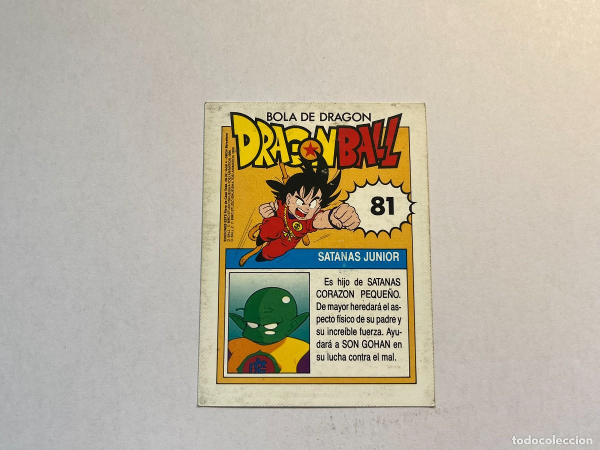 Coleccionismo cromos antiguos: Cromo Dragon Ball Ediciones Este - n&ordm; 81 Satanas Junior - Foto 2