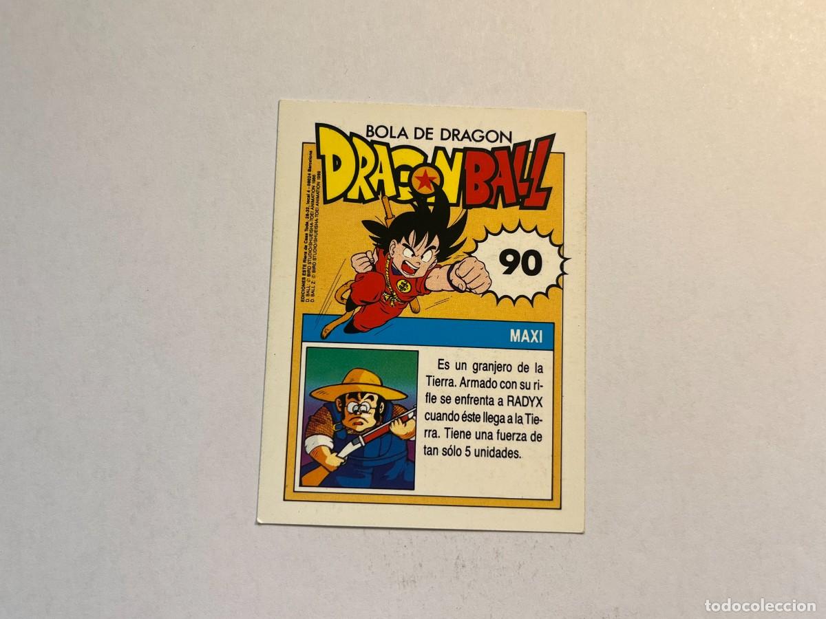 Coleccionismo cromos antiguos: Cromo Dragon Ball Ediciones Este - n&ordm; 90 Maxi - Foto 2