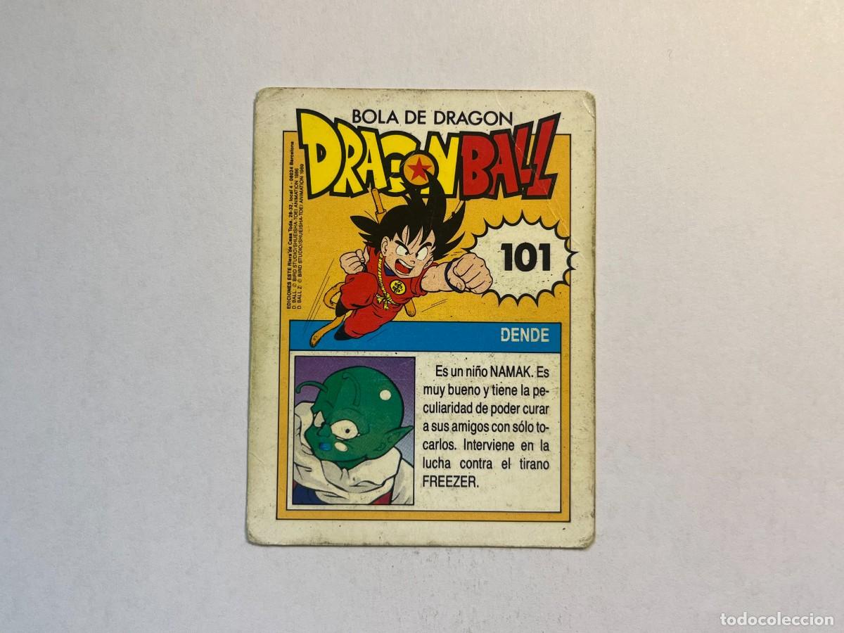 Coleccionismo cromos antiguos: Cromo Dragon Ball Ediciones Este - n&ordm; 101 Dende - Foto 2