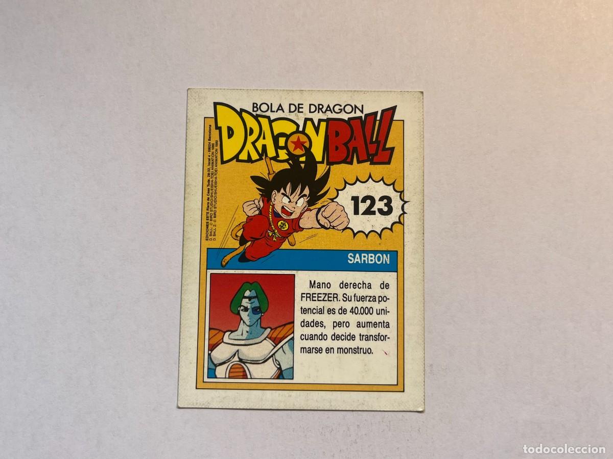 Coleccionismo cromos antiguos: Cromo Dragon Ball Ediciones Este - n&ordm; 123 Sarbon - Foto 2