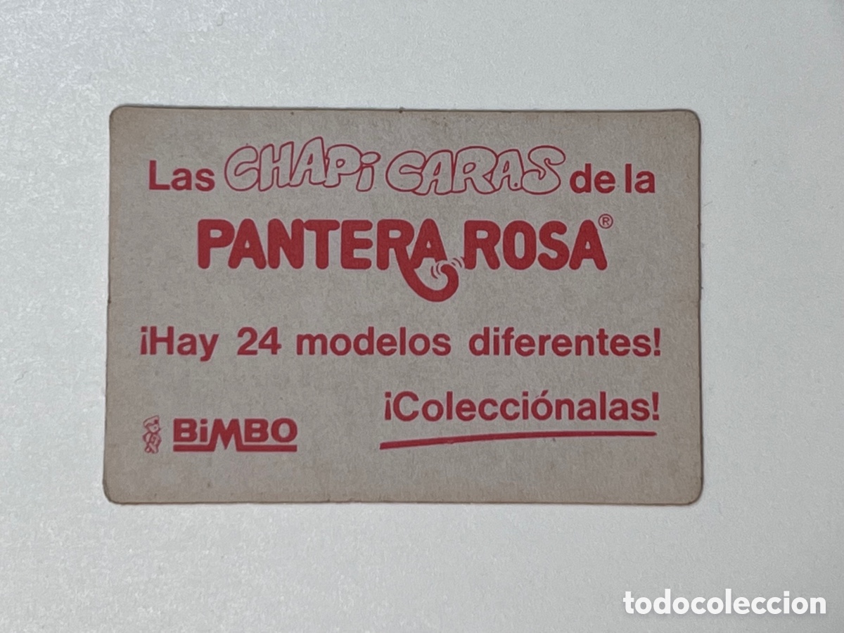 Coleccionismo cromos antiguos: CROMO BIMBO LAS CHAPI CARAS LA PANTERA ROSA - Foto 2