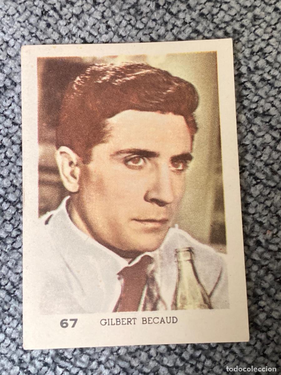 Coleccionismo cromos antiguos: ANTIGUO CROMO CINE ACTRIZ ACTOR GILBERT BECAUD 67 - Foto 1