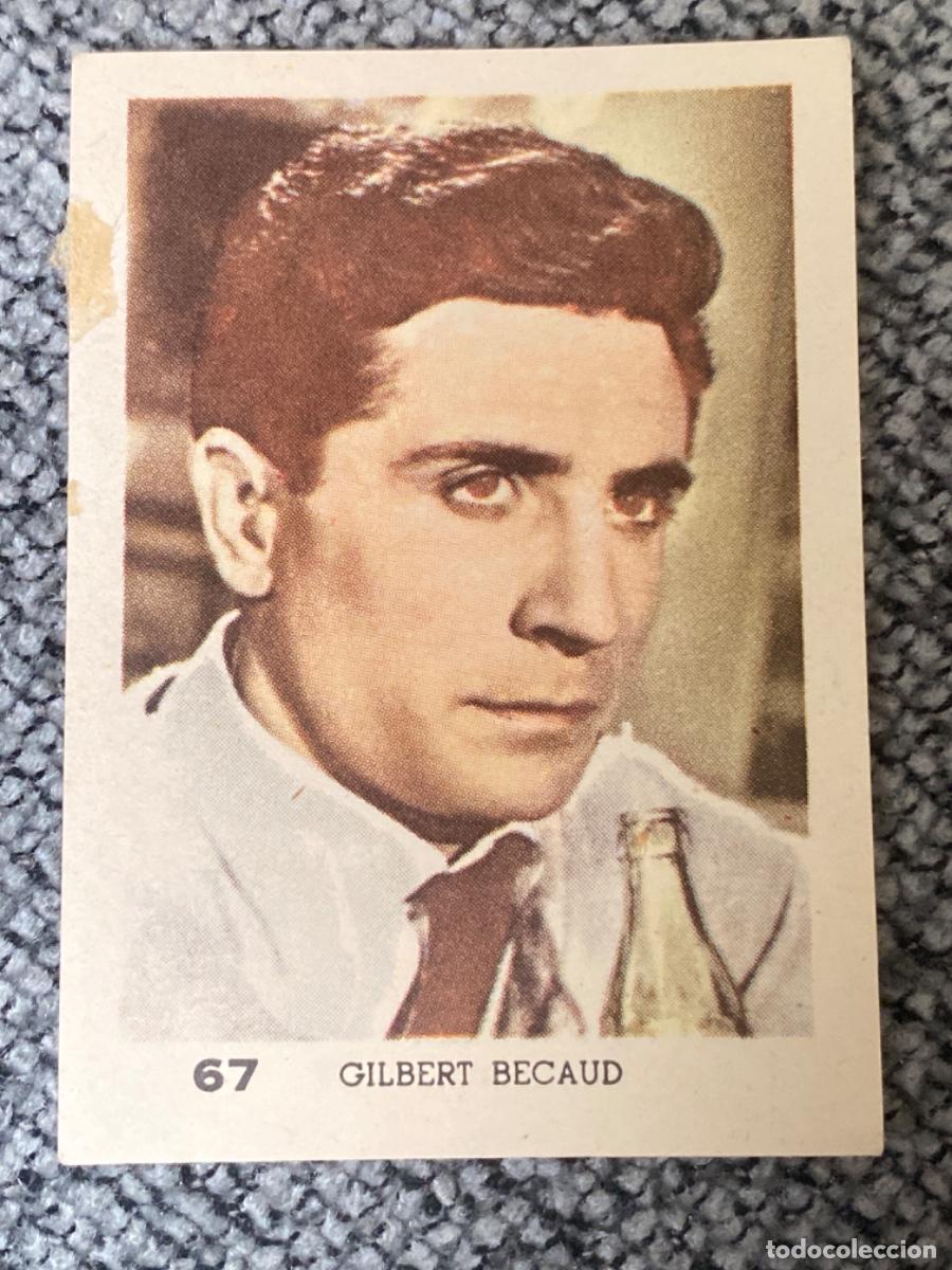 Coleccionismo cromos antiguos: ANTIGUO CROMO CINE ACTRIZ ACTOR GILBERT BECAUD - Foto 1