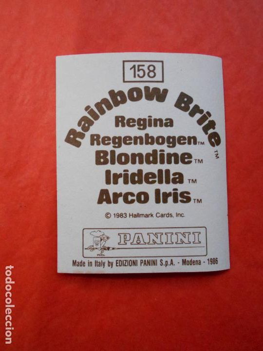 Coleccionismo cromos antiguos: Cromo Rainbow Brite Arco Iris Panini 1983 N&uacute;mero 158 - Foto 1