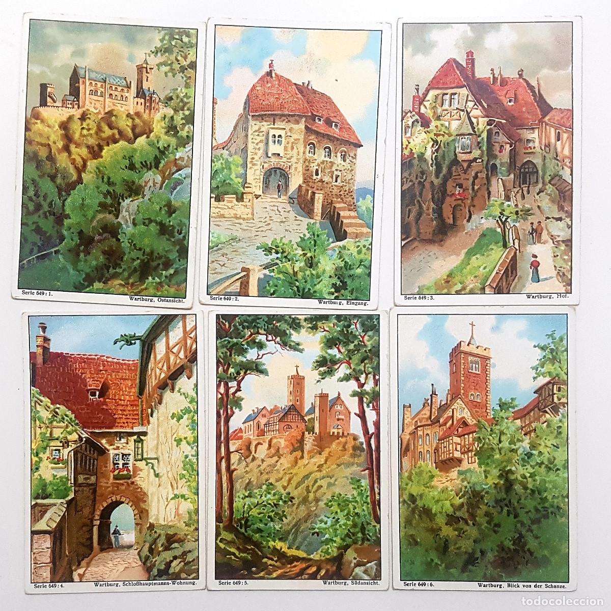 Coleccionismo cromos antiguos: LOTE 6 CROMO ALEMAN GERMANY WARTBURG, EINGANG, TURINGIA - Foto 1