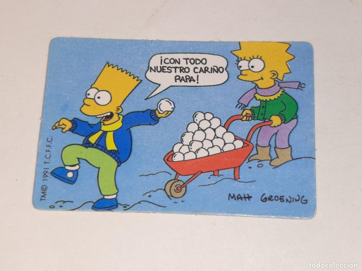 Coleccionismo Cromos antiguos: BOLLYCAO : ANTIGUO CROMO THE SIMPSONS CON TODO NUESTRO CARI&Ntilde;O PAPA A&Ntilde;O 1991 SIN PEGAR