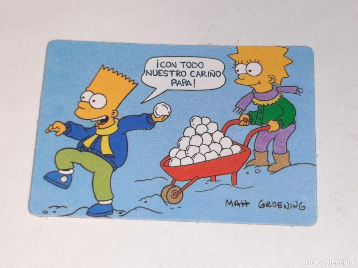 Coleccionismo Cromos antiguos: BOLLYCAO : ANTIGUO CROMO THE SIMPSONS CON TODO NUESTRO CARI&Ntilde;O PAPA A&Ntilde;O 1991 SIN PEGAR