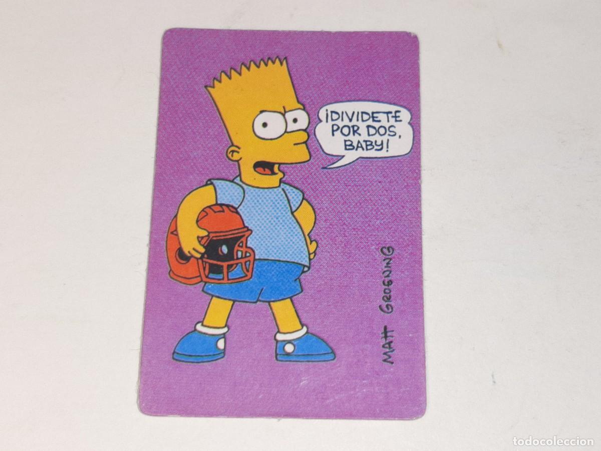 Coleccionismo Cromos antiguos: BOLLYCAO : ANTIGUO CROMO THE SIMPSONS DIVIERTETE POR DOS A&Ntilde;O 1991 SIN PEGAR