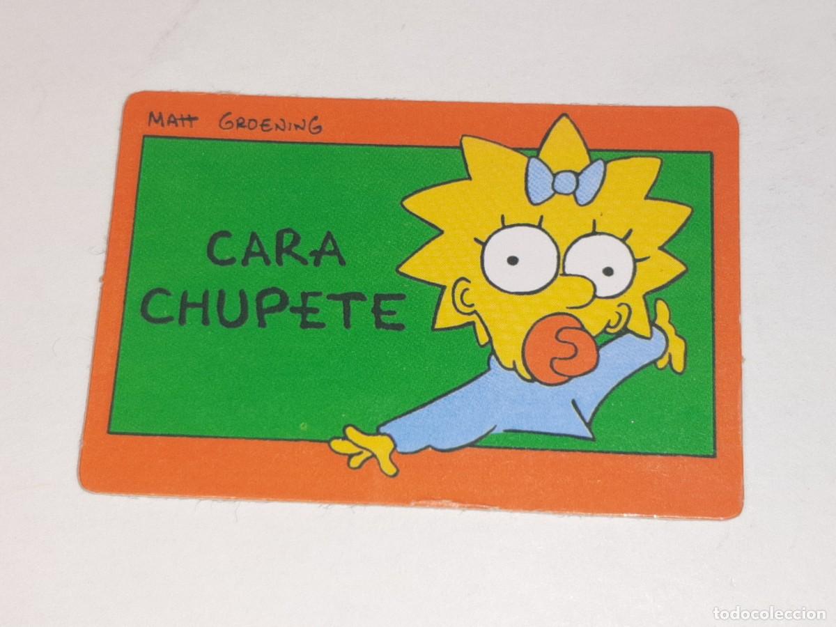 Coleccionismo Cromos antiguos: BOLLYCAO : ANTIGUO CROMO THE SIMPSONS CARA CHUPETE A&Ntilde;O 1991 SIN PEGAR