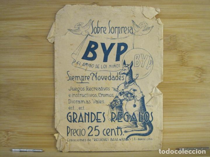Coleccionismo Cromos antiguos: SOBRE SORPRESA BYP EL AMIGO DE LOS NI&Ntilde;OS-SOBRE VACIO-VER FOTOS-(K-8984)