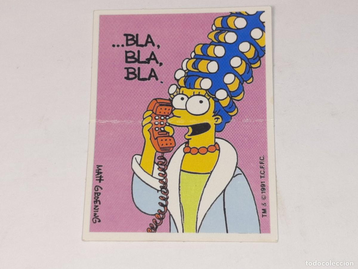 Coleccionismo Cromos antiguos: BOLLYCAO : ANTIGUO CROMO DIVER REFRANES LOS SIMPSONS QUIEN BIEN TE QUIERE SIN PEGAR A&Ntilde;OS 90