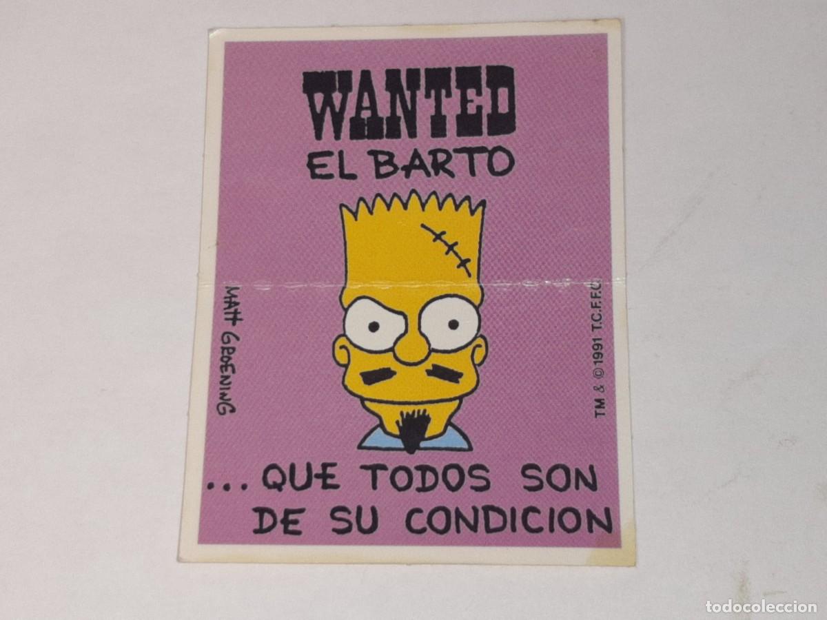 Coleccionismo Cromos antiguos: BOLLYCAO : ANTIGUO CROMO DIVER REFRANES LOS SIMPSONS CREE EL LADRON SIN PEGAR A&Ntilde;OS 90