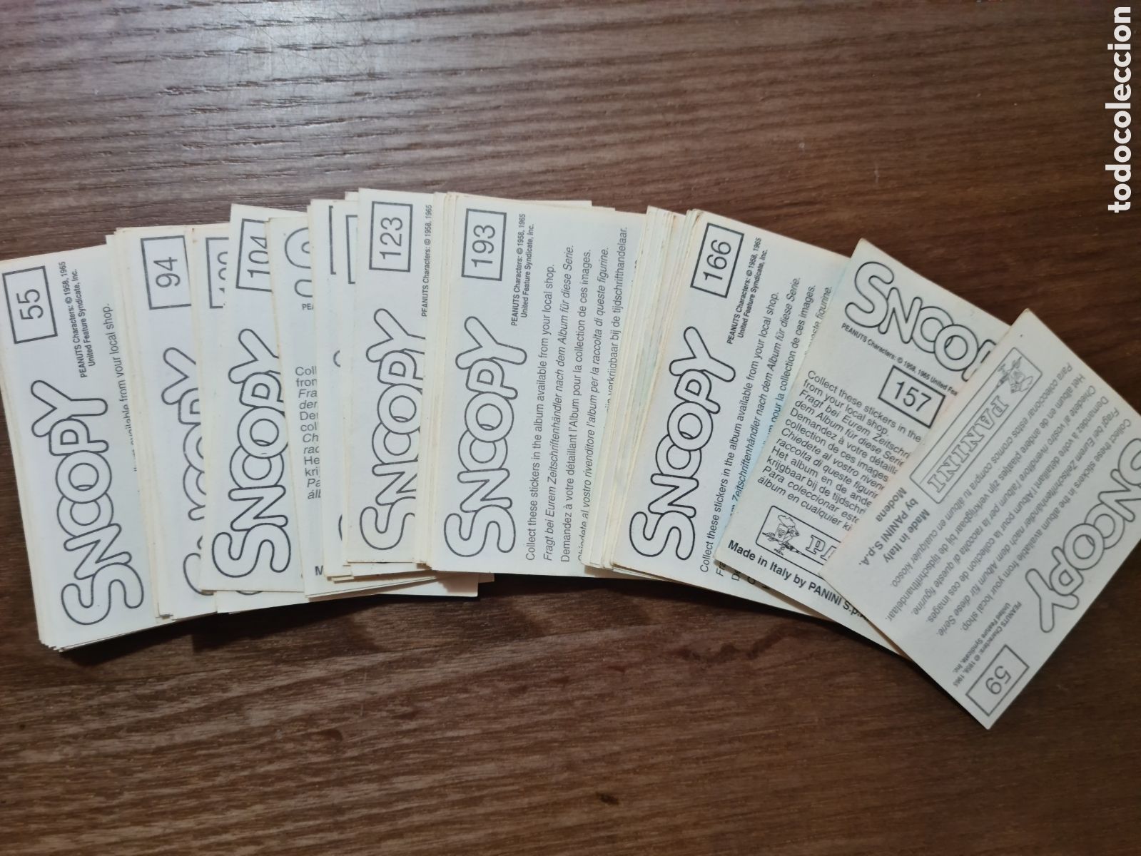 Coleccionismo cromos antiguos: CROMOS DE SNOOPY DE PANINI - Foto 2