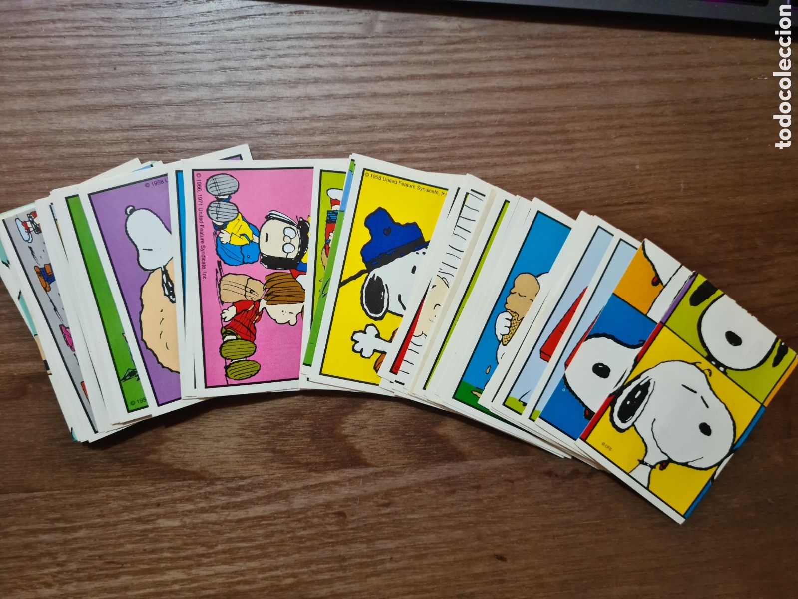 Coleccionismo Cromos antiguos: CROMOS DE SNOOPY DE PANINI