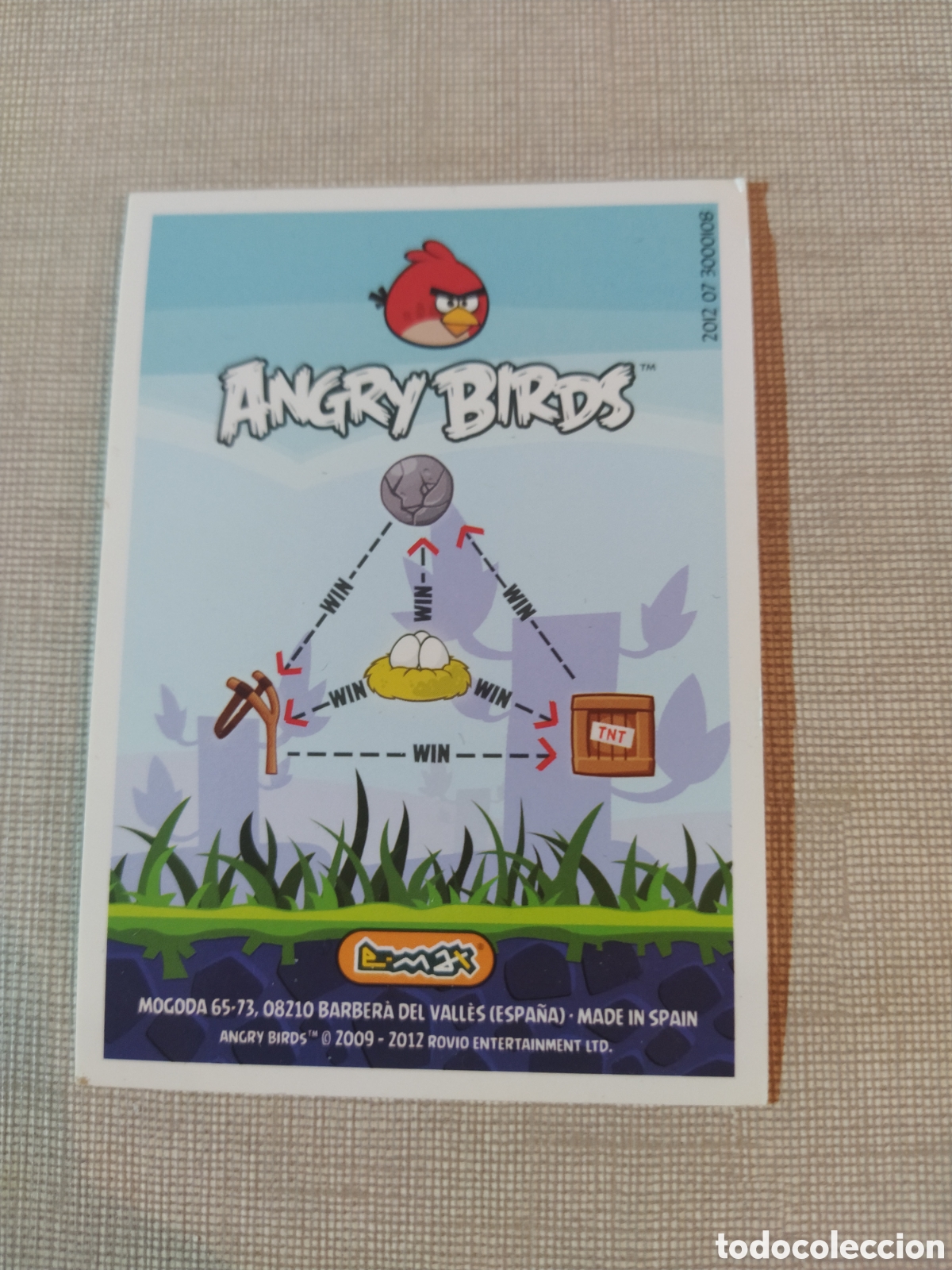 Coleccionismo cromos antiguos: Cromo angry birds Chuck N&deg;019 2012 e-max - Foto 2
