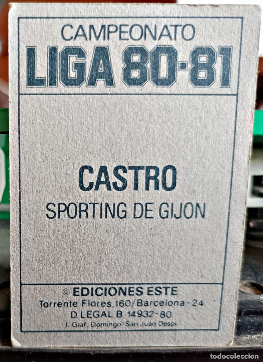 Coleccionismo cromos antiguos: Castro liga 1980 1981 80 81 ediciones este nuevo - Foto 2