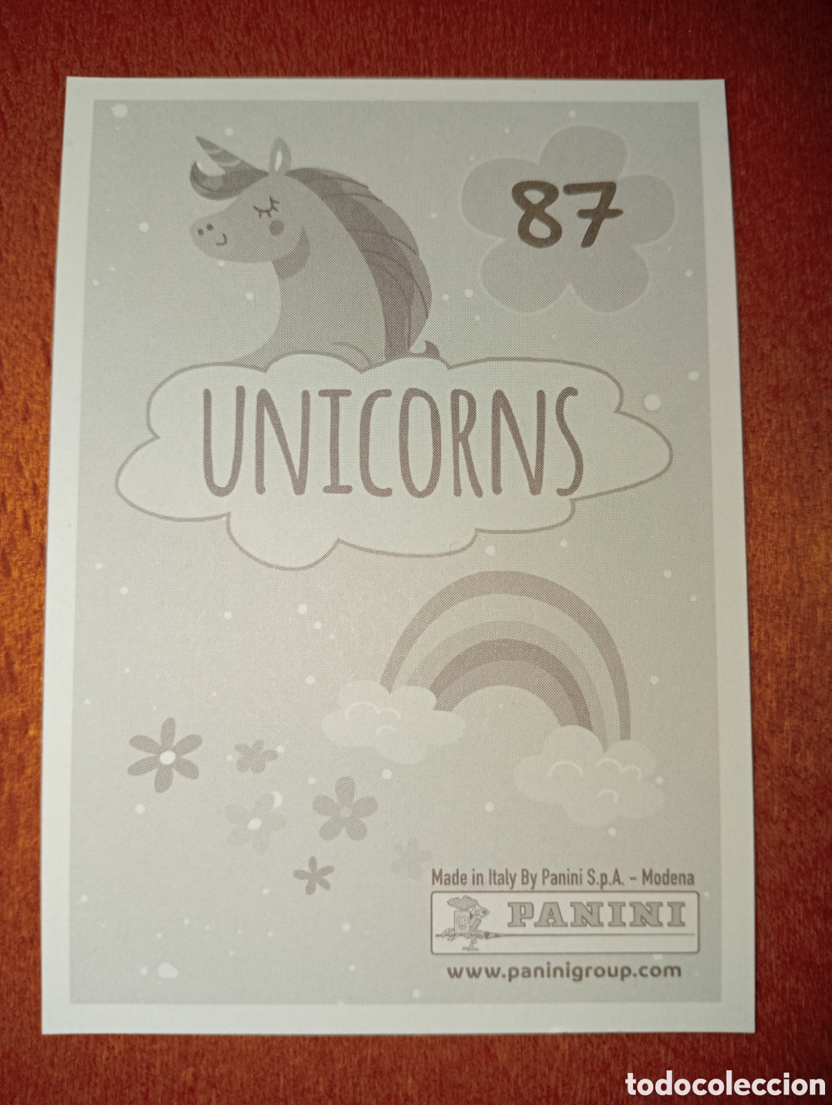 Coleccionismo cromos antiguos: Unicornios n&deg;87 Panini - Foto 2