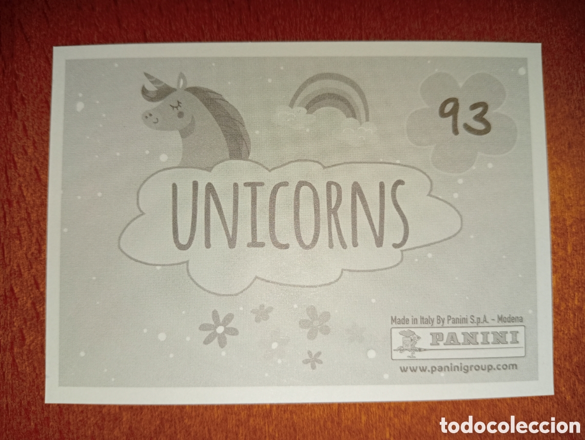 Coleccionismo cromos antiguos: Unicornios n&deg;93 Panini - Foto 2