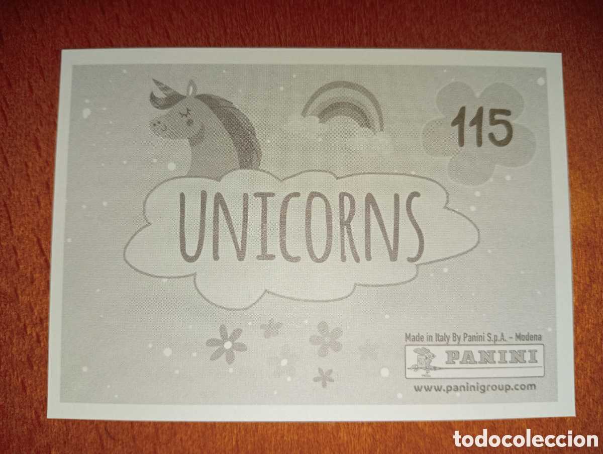 Coleccionismo cromos antiguos: Unicornios n&deg;115 Panini - Foto 2