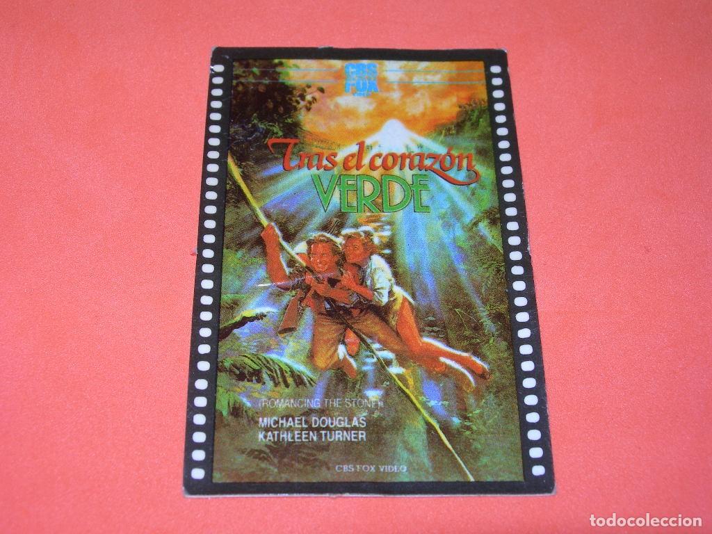 Coleccionismo Cromos antiguos: CROMO ADHESIVO TRAS EL CORAZ&Oacute;N VERDE DE LA COLECCI&Oacute;N PASATELO DE CINE DE PASTELITOS PHOSKITOS 1988