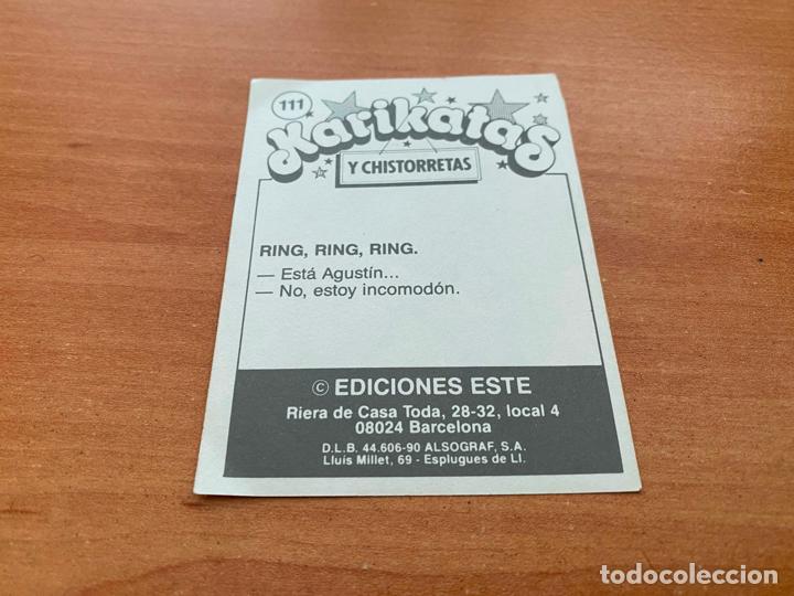 Coleccionismo cromos antiguos: MICHAEL JACKSON KARIKATAS Y CHISTORRETAS (ESTE) NUNCA PEGADO (CRIP4) - Foto 2