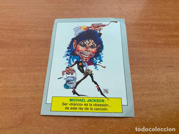 Coleccionismo cromos antiguos: MICHAEL JACKSON KARIKATAS Y CHISTORRETAS (ESTE) NUNCA PEGADO (CRIP4) - Foto 1