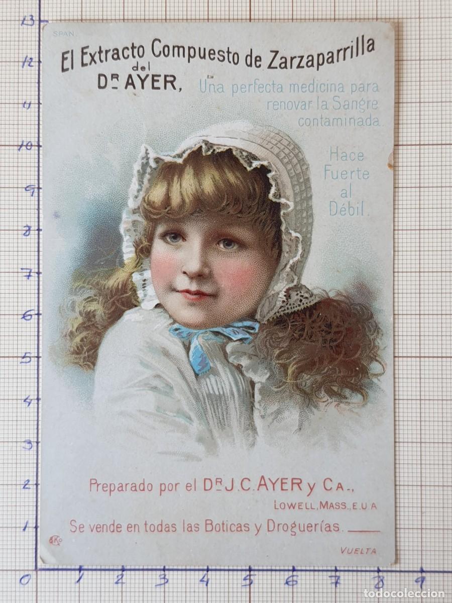 Coleccionismo Cromos antiguos: Cromo antiguo (ref-CCH103) Publicidad Estracto Zarzaparrilla Dr Ayer